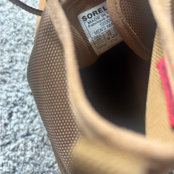 Sorel Tan and Brown High-Top Boots with Rugged Sole